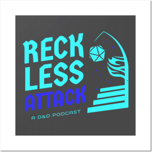 Reckless Attack Podcast Main Logo Full Colors Posters and Art